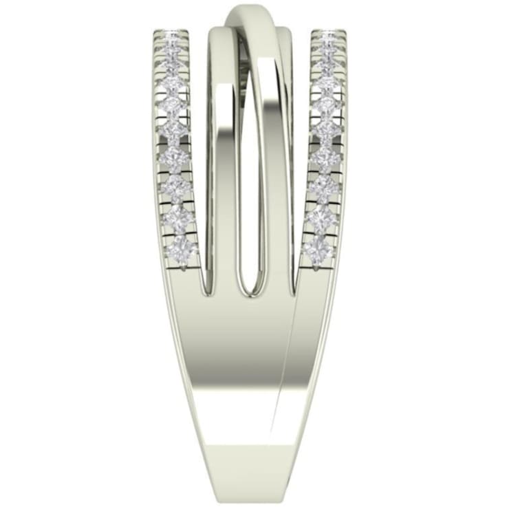 Sterling Silver Diamond 0.33Ctw Ring