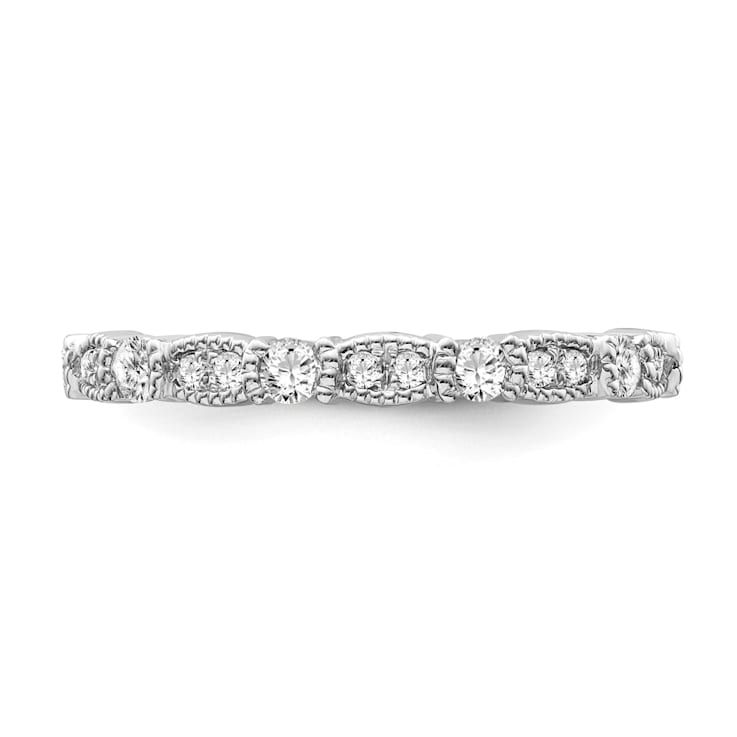 10K White Gold Diamond Ring 0.33Ctw