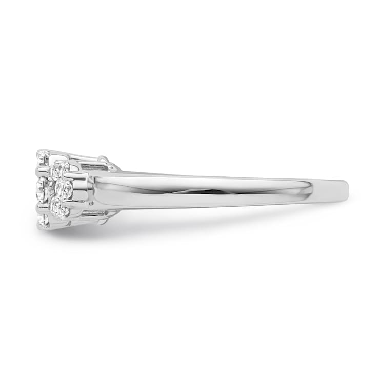 10K White Gold Diamond Ring 0.50Ctw