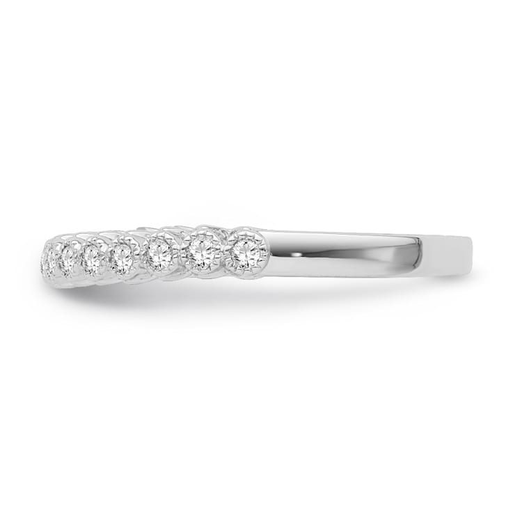 10K White Gold Diamond Ring 0.20Ctw