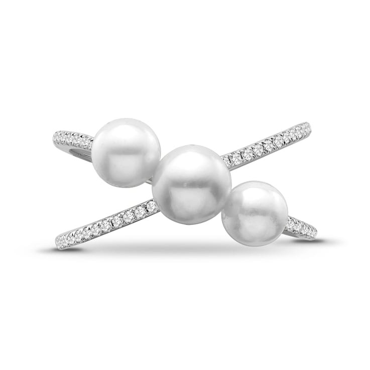 Sterling Silver Diamond 0.16Ctw Ring