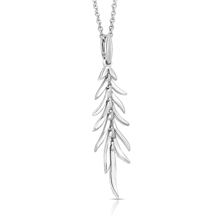 Diamond 0.50Ctw Sterling Silver Pendant With Chain