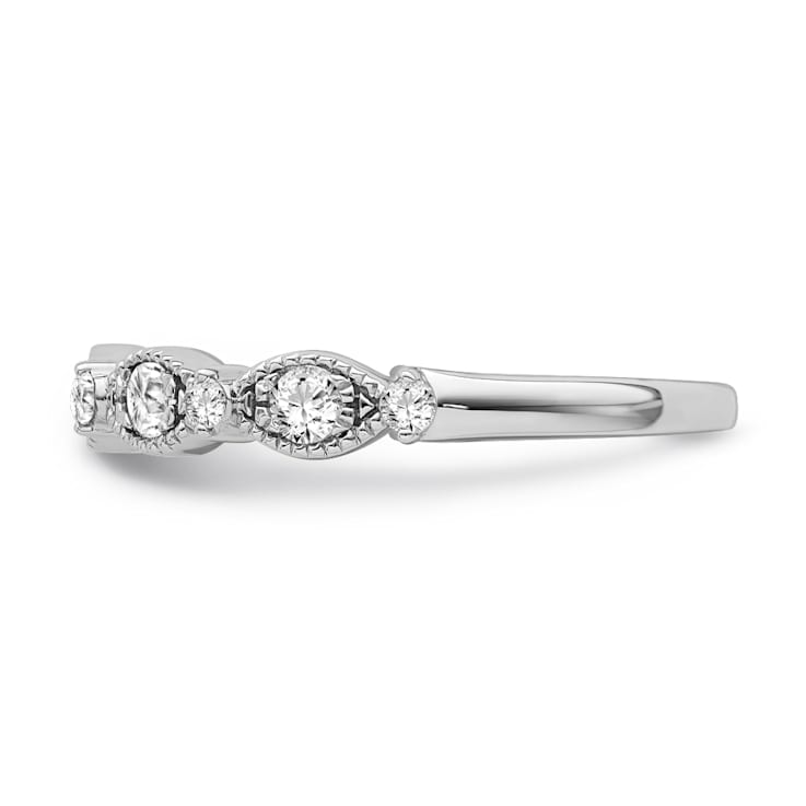 10K White Gold Diamond Ring 0.33Ctw