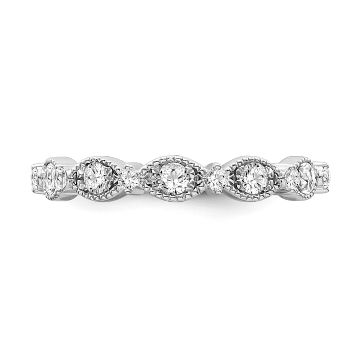10K White Gold Diamond Ring 0.33Ctw