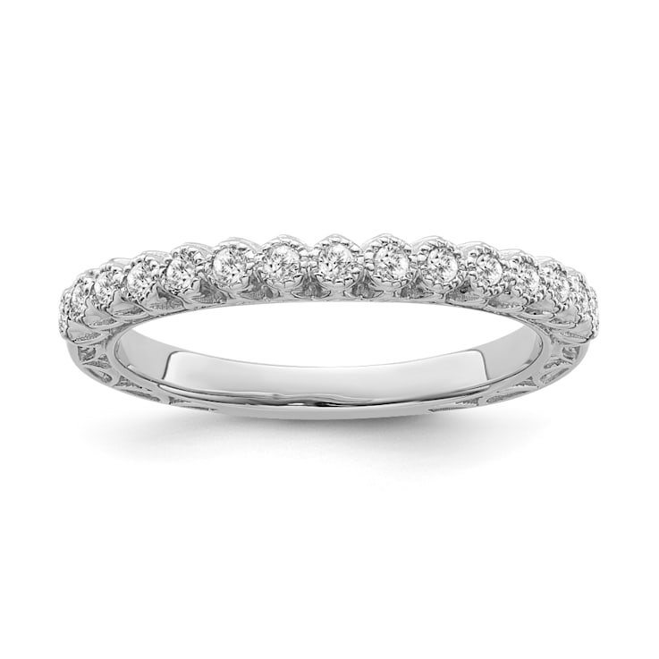 10K White Gold Diamond Ring 0.20Ctw