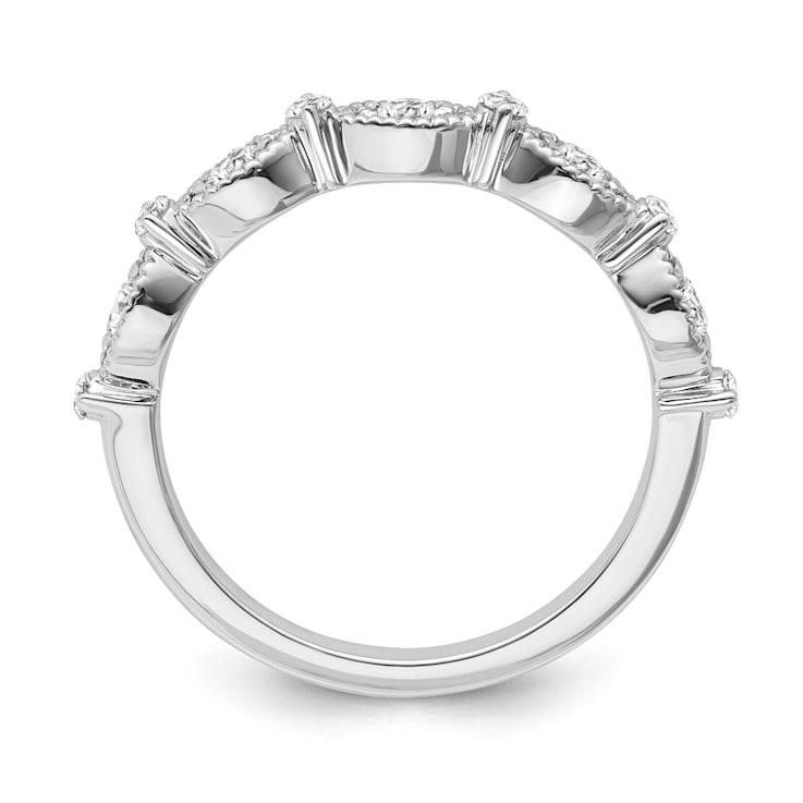 10K White Gold Diamond Ring 0.33Ctw