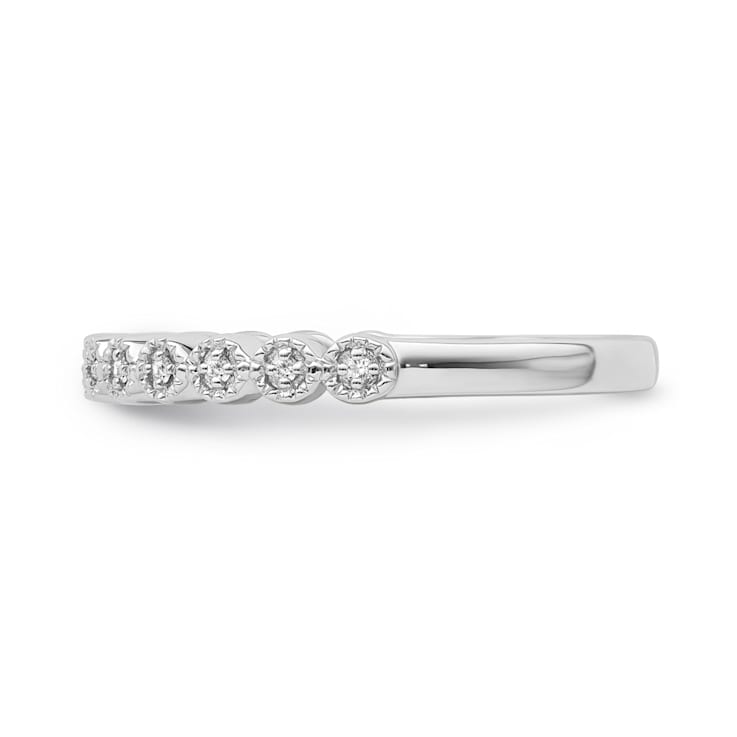 10K White Gold Diamond Ring 0.05Ctw