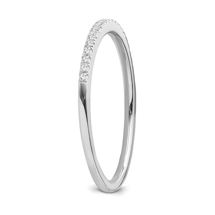 10K White Gold Diamond Ring 0.10Ctw