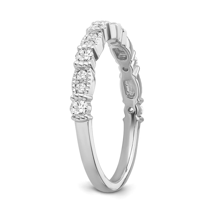 10K White Gold Diamond Ring 0.33Ctw