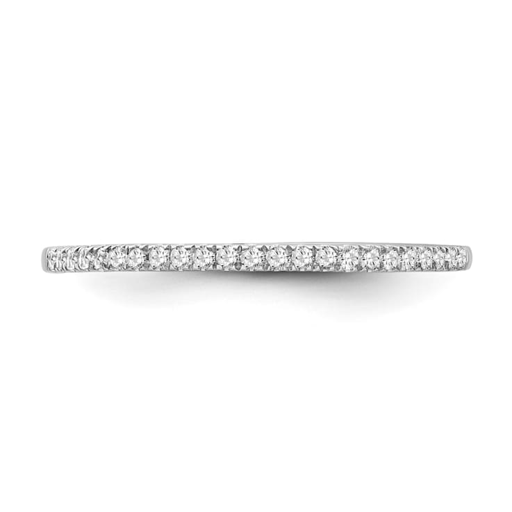 10K White Gold Diamond Ring 0.10Ctw