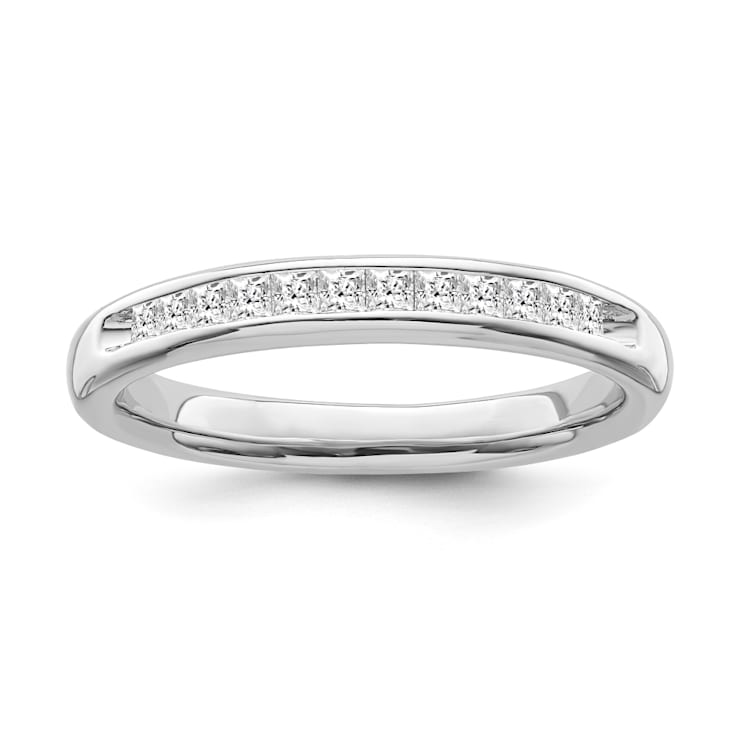 10K White Gold Diamond Ring 0.25Ctw