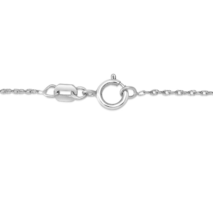 Diamond 0.25Ctw Sterling Silver Heart Pendant With Chain