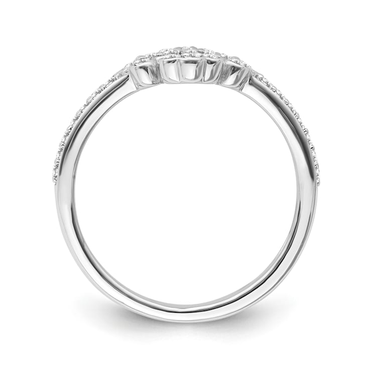 Sterling Silver Diamond 0.33Ctw Ring