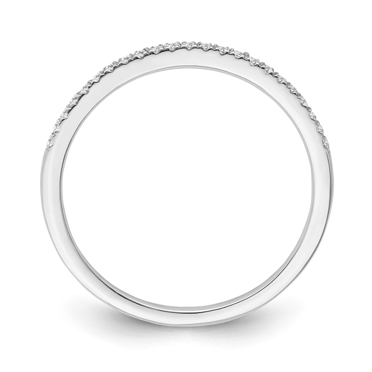 10K White Gold Diamond Ring 0.10Ctw