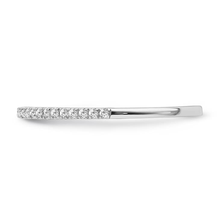10K White Gold Diamond Ring 0.10Ctw