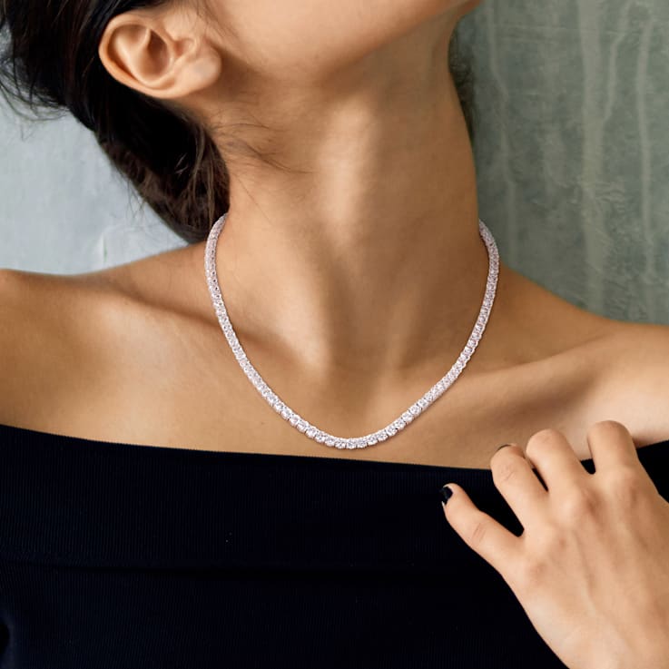 White sapphire tennis chain 2025