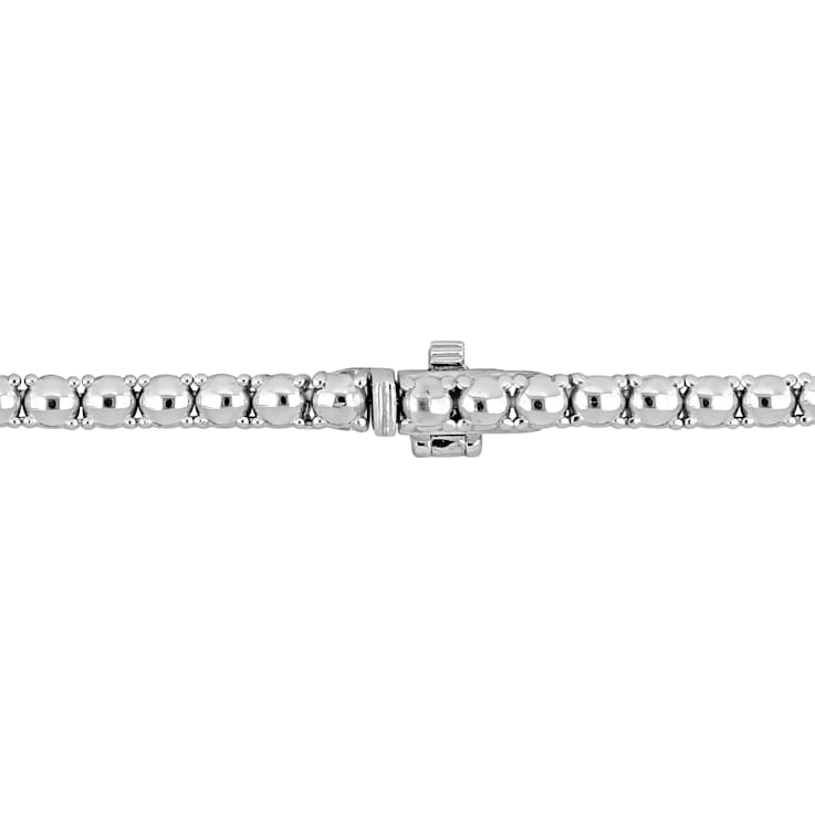 8 7/8ctw Lab-Grown Diamond Double Strand Necklace in 14K White Gold