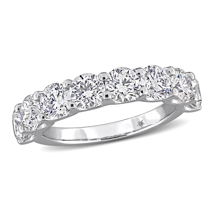 3 CT TW Lab-Grown Diamond Semi-Eternity Ring in 14K White Gold