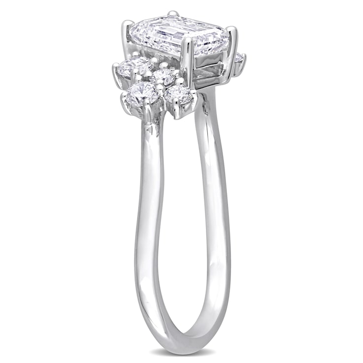 1 1/3 CT TGW Lab Grown Diamond Engagement Ring in 14K White Gold