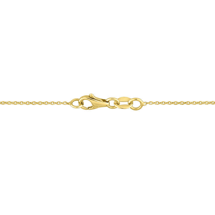 3/8 CT TW Diamond Station Necklace in 14K 2-Tone Gold