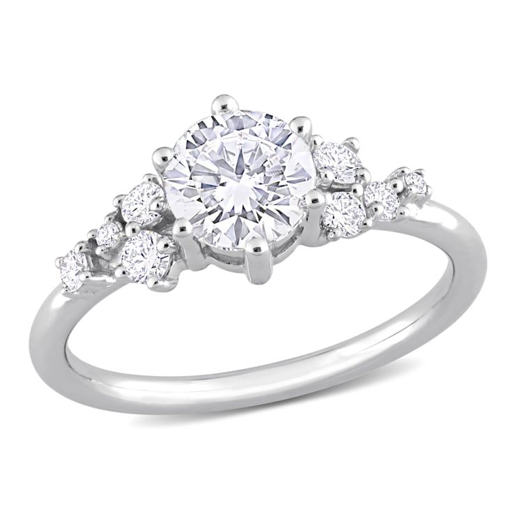 1 1/4 CT TGW Lab Grown Diamond Engagement Ring in 14K White Gold