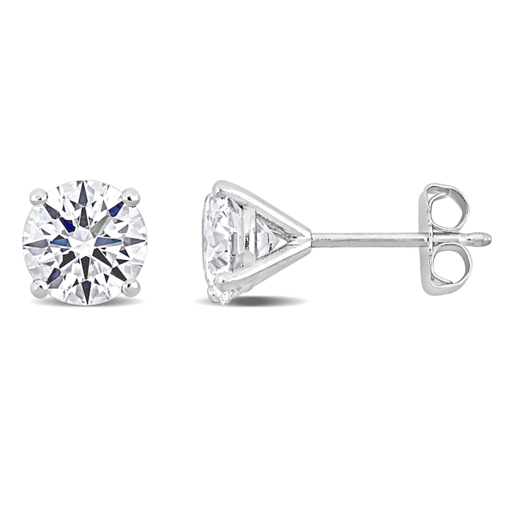 2 CT TW Lab-Grown Daimond Stud Earrings in Platinum (IGI Certified)
