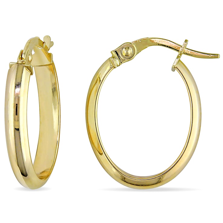 Hoop Earrings in 10k Polished Yellow Gold