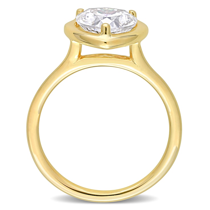 2 CT DEW Heart-Shaped Lab Created Moissanite Engagement Ring in 10K
Yellow Gold
