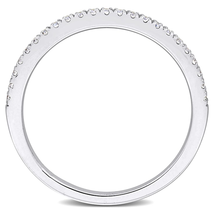 1/5 CT TW Lab-Grown Diamond Semi-Eternity Ring in 14K White Gold