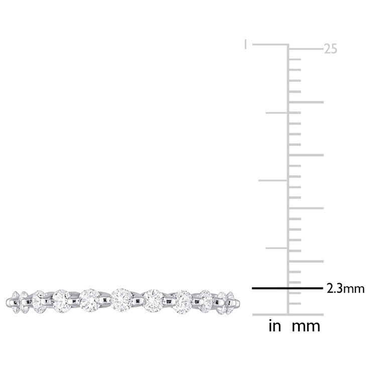 1 CT TW Diamond Eternity Ring in Platinum