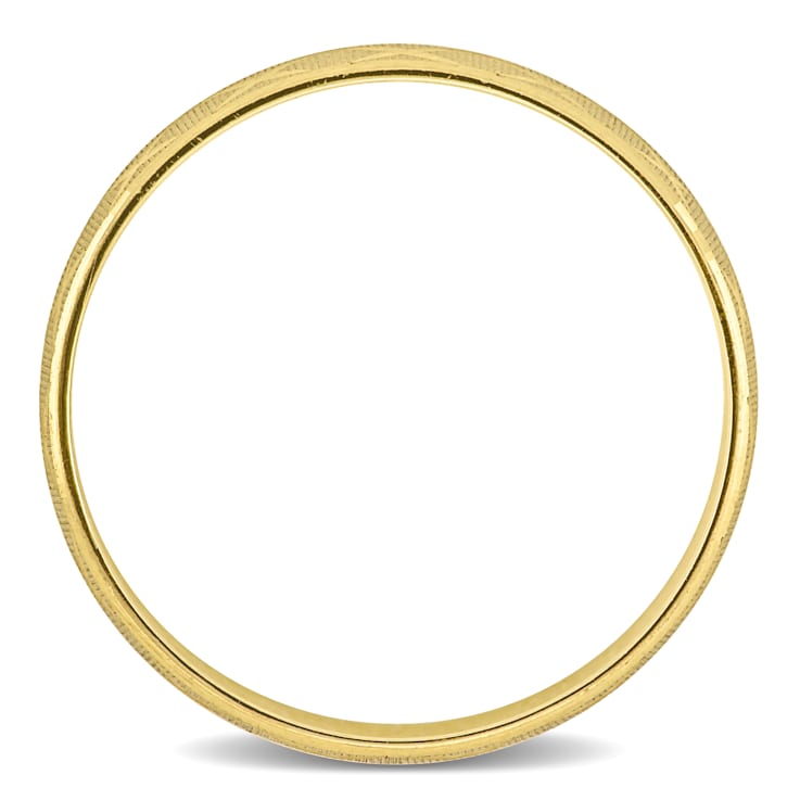 Men's 6mm Lattice Wedding Band in 14K Yellow Gold