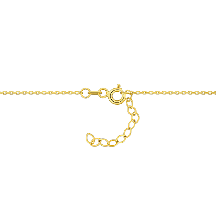 3/4 CT TGW Ruby Necklace in 10K Yellow Gold