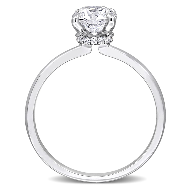 1 CT TW Lab-Grown Diamond Engagement Ring in 14K White Gold
