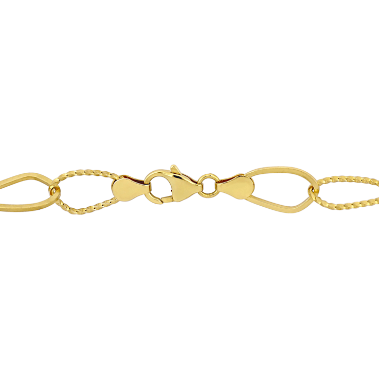 9-10 MM Freshwater Cultured Pearl Necklace in 18K Yellow Gold Over
Sterling Silver