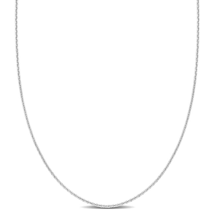 Cable Chain Necklace in Platinum, 16 in