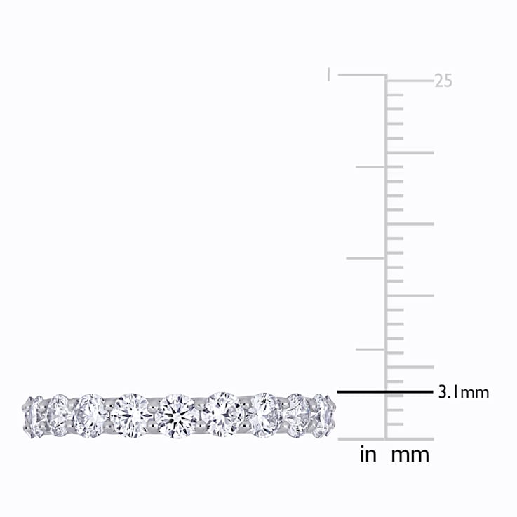 2 1/10 CT TGW Lab Grown Diamond Eternity Band in 14K White Gold- Size 7