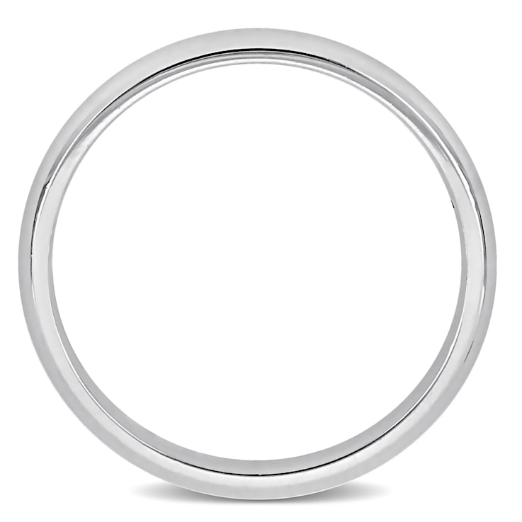 Ladies 2.5mm Comfort Fit Wedding Band in 14K White Gold