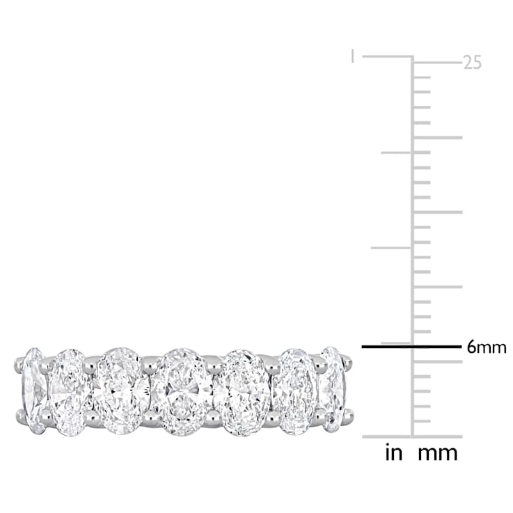 3 CT TW Lab-Grown Diamond Semi-Eternity Ring in 14K White Gold