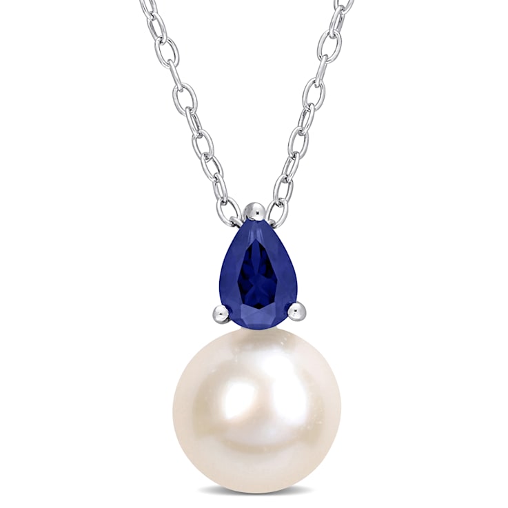 8.5-9MM Freshwater Cultured Pearl and 5/8 CT TGW Created