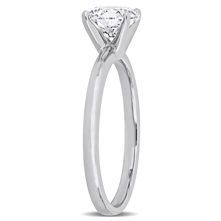 1 CT TW Lab-Grown Diamond Solitaire Ring in 14K White Gold