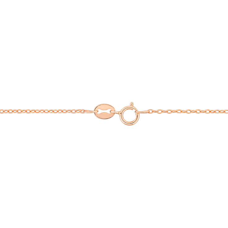 5 CT TGW Pink Opal Necklace with Beaded Halo in Rose Plated Sterling Silver