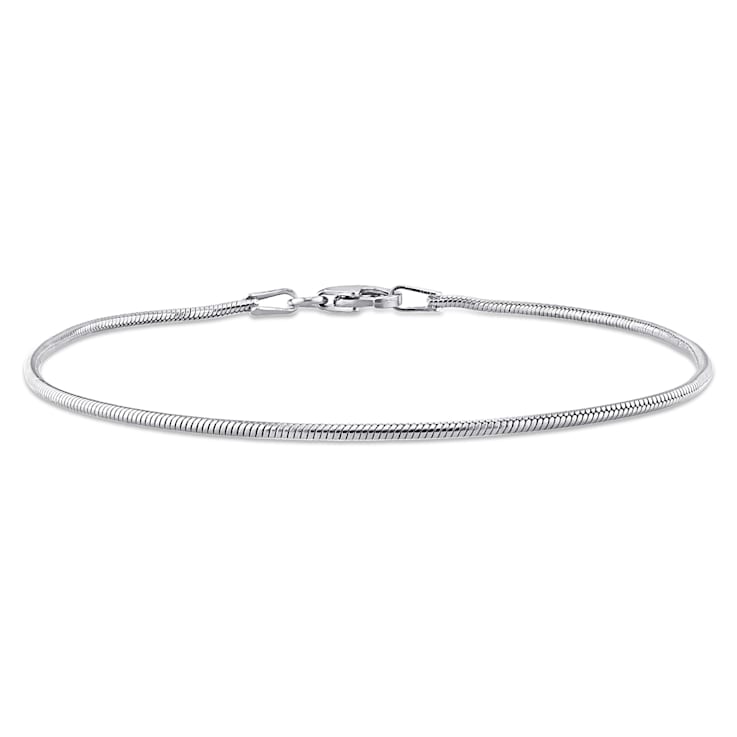 1.2MM Snake Chain Bracelet in Sterling Silver