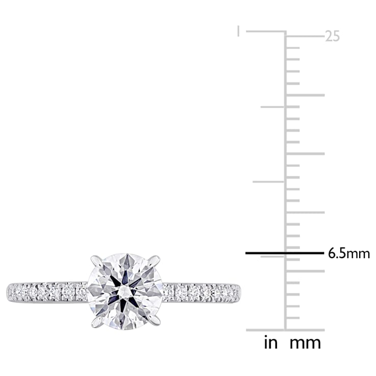 1 1/6 CT TW Lab-Grown Diamond Engagement Ring in 14K White Gold