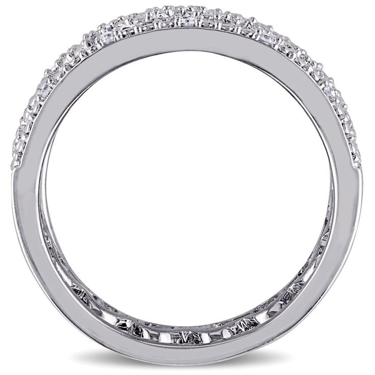 1/8 CT TW Diamond Heart Link Bridal Set in Sterling Silver