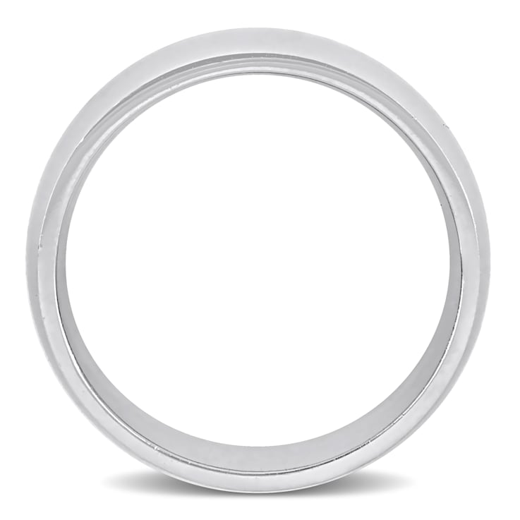 Men's 7.5mm Comfort Fit Wedding Band in 14K White Gold