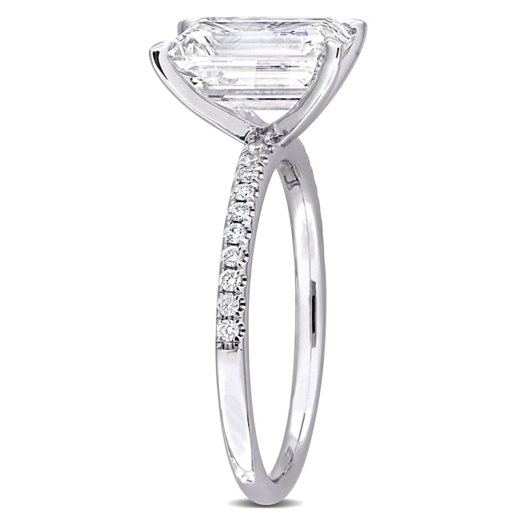 3 1/10 CT TW Lab-Grown Diamond Engagement Ring in 14K White Gold