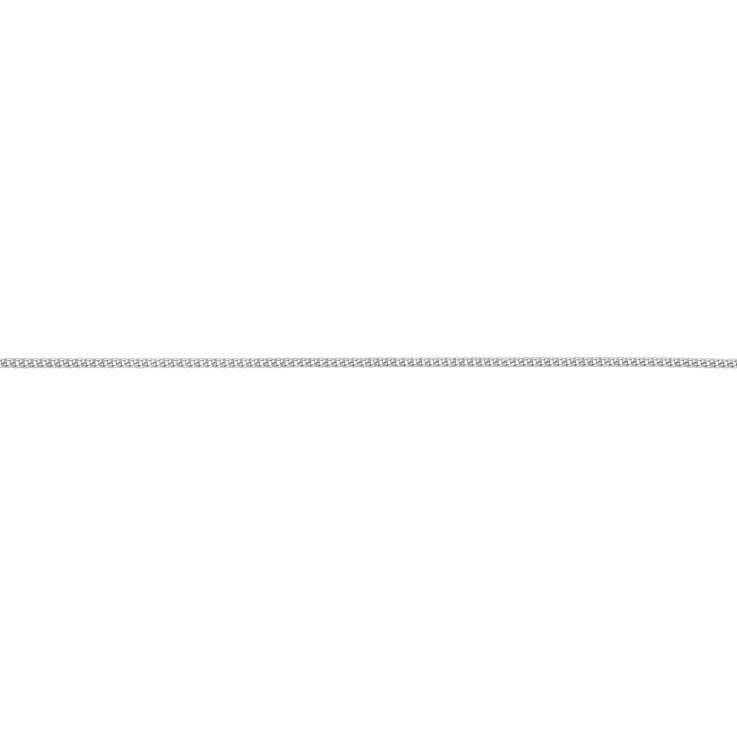 Curb Link Chain Necklace in Platinum, 18 in