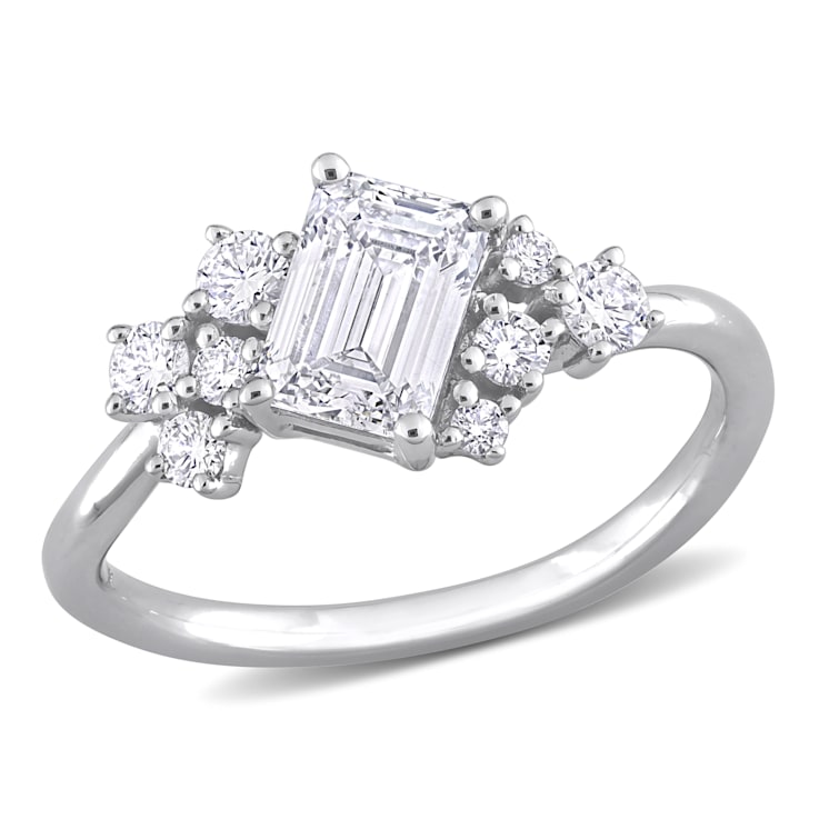 1 1/3 CT TGW Lab Grown Diamond Engagement Ring in 14K White Gold