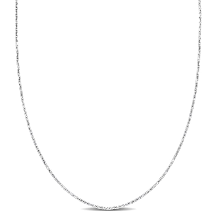 Cable Chain Necklace in Platinum, 24 in