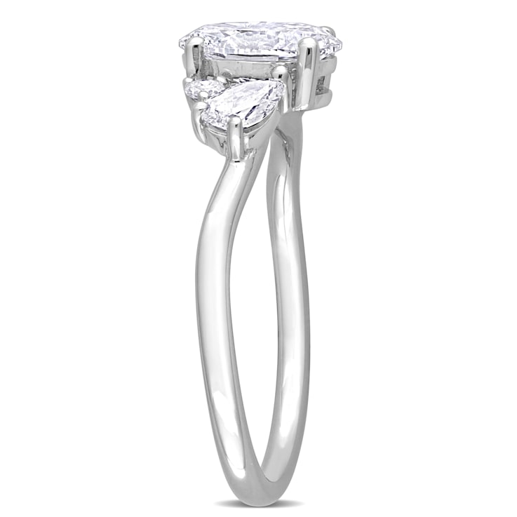 1 1/2 CT TGW Lab Grown Diamond Engagement Ring in 14K White